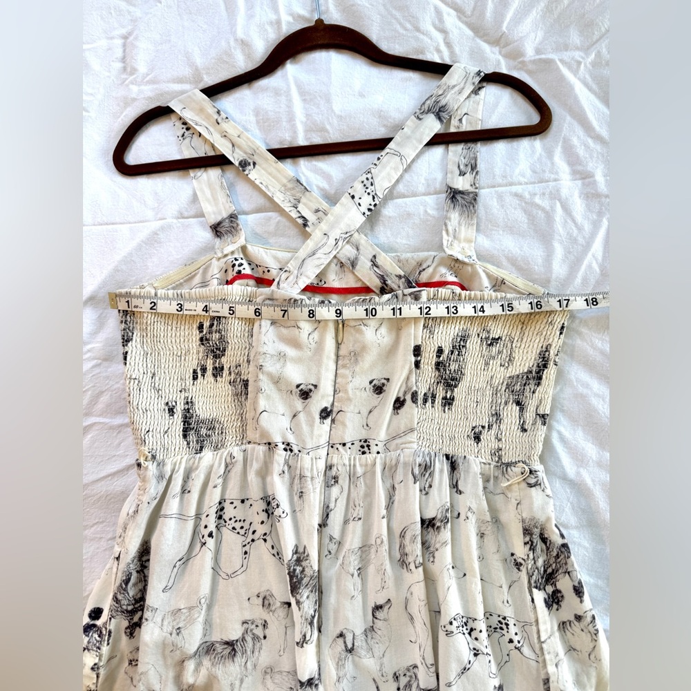 Anthropologie Maeve Fetch & Frolic Dog Print Midi Dress - Picture 8 of 16